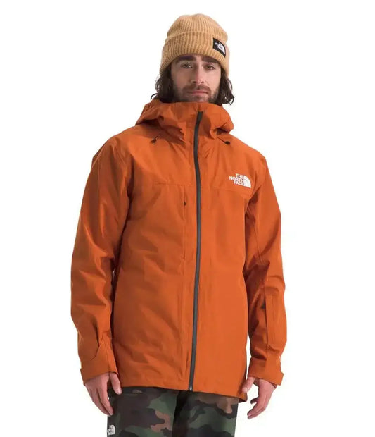 Man wearing THE NORTH FACE ThermoBall Eco Snow Triclimate Jacket The Trailhead Blog, Adventure Travel Gear.