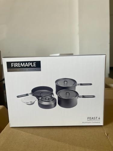 Image of Fire-Maple Feast 4 Piece Camping Cookware Set, a Camping Cookware available for $94.18 Buy now and save at Adventure Travel Gear