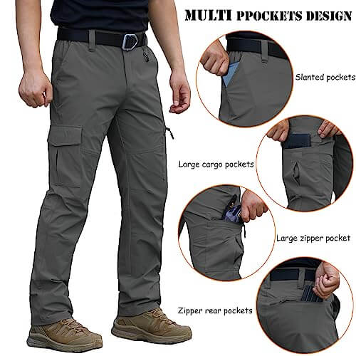 Image of Men's Quick Dry Hiking Pants Lightweight Water-Resistant, a Pants available for $47.84 Buy now and save at Adventure Travel Gear