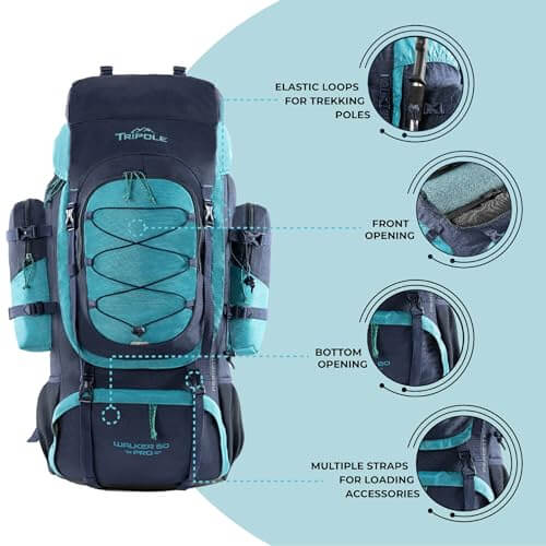 Image of Tripole Walker Pro Rucksack for Trekking and Hiking, a backpack available for $94.25 Buy now and save at Adventure Travel Gear