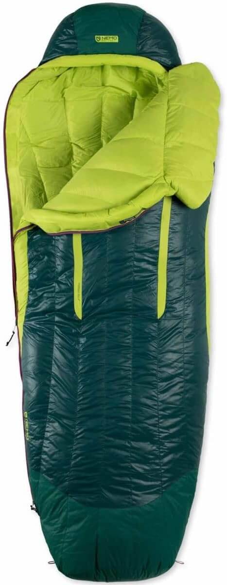 Image of NEMO Disco Sleeping Bag | Plush Down Backpacking Sleeping Bag, a Sleeping Bag available for $485.53 Buy now and save at Adventure Travel Gear