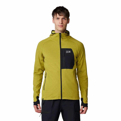 Image of Mountain Hardwear Men's Polartec Power Grid Full Zip Hoody, a Men's Mid Layer available for $232.00 Buy now and save at Adventure Travel Gear