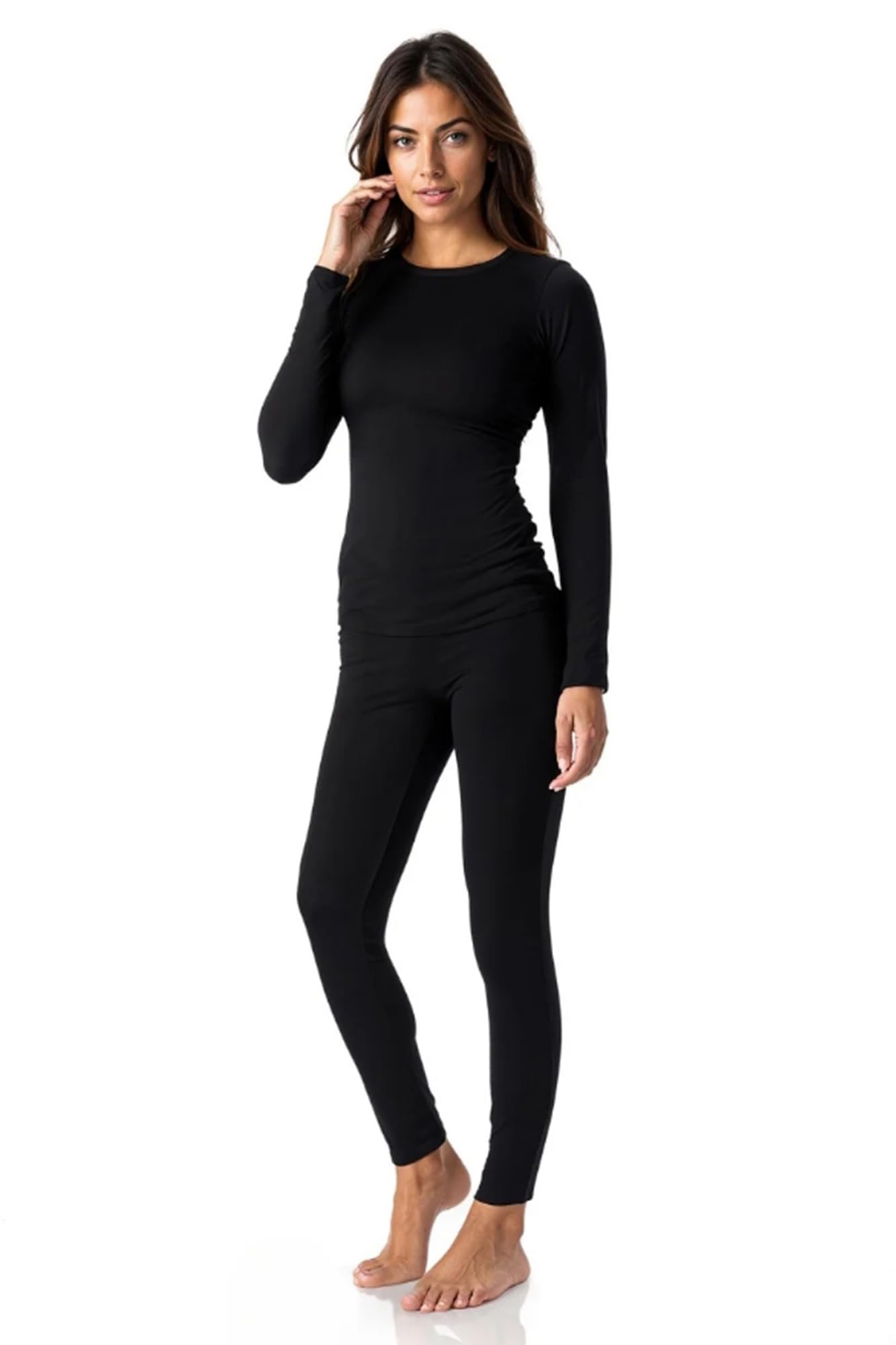 Image of Thermajane Long Johns Thermal Underwear for Women Fleece Lined Base Layer, a Women's Base Layer Set available for $45.66 Buy now and save at Adventure Travel Gear