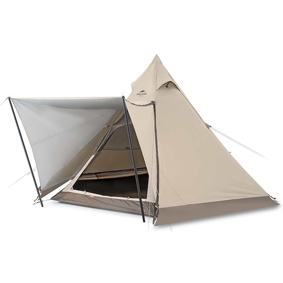 Image of Naturehike Ranch 4 Person Teepee Tent, 4 Season Tent with Snow Skirt, a Tent available for $346.84 Buy now and save at Adventure Travel Gear