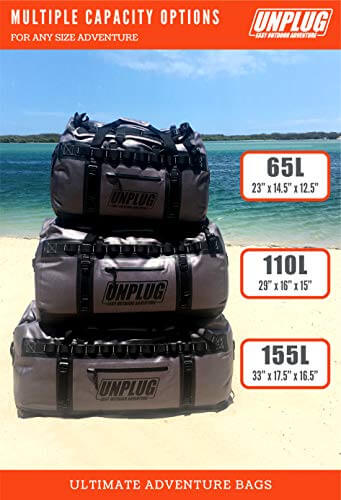 Image of UNPLUG Ultimate Adventure Bag -1680D Heavy Duty Waterproof Travel Duffel Bags, a Duffel Bag available for $231.99 Buy now and save at Adventure Travel Gear