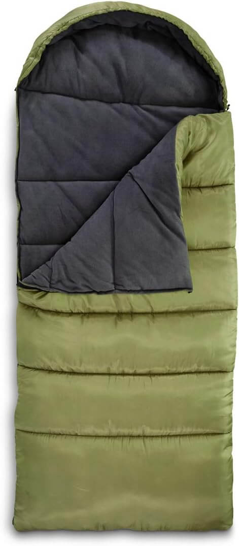 Image of Guide Gear -15 Degree Fleece Lined Sleeping Bag for Adults, a Sleeping Bag available for $131.94 Buy now and save at Adventure Travel Gear