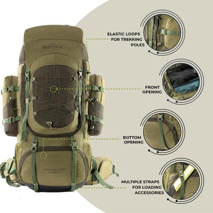 Image of Tripole Walker Pro Rucksack for Trekking and Hiking, a backpack available for $94.25 Buy now and save at Adventure Travel Gear