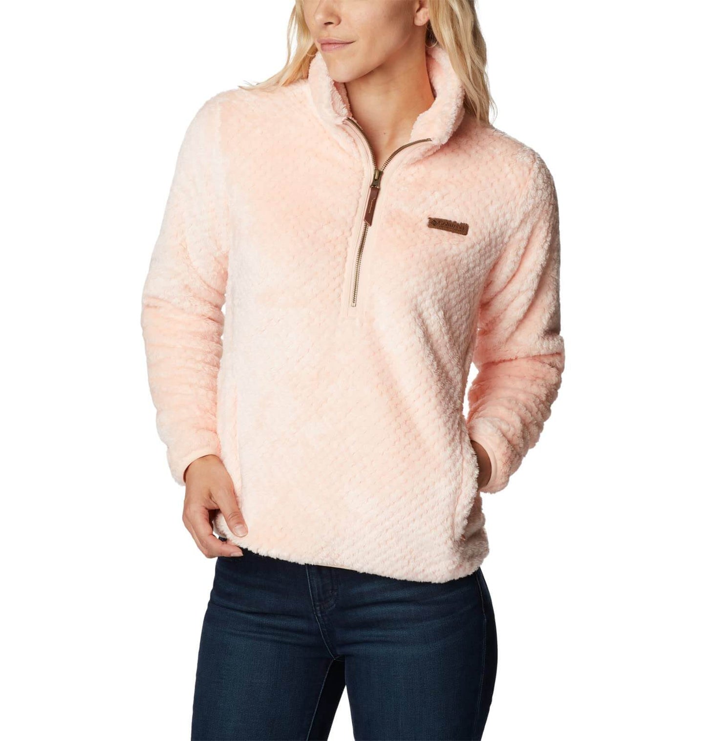 Image of Columbia Women's Fire Side Sherpa 1/4 Zip, a Jacket available for $70.69 Buy now and save at Adventure Travel Gear