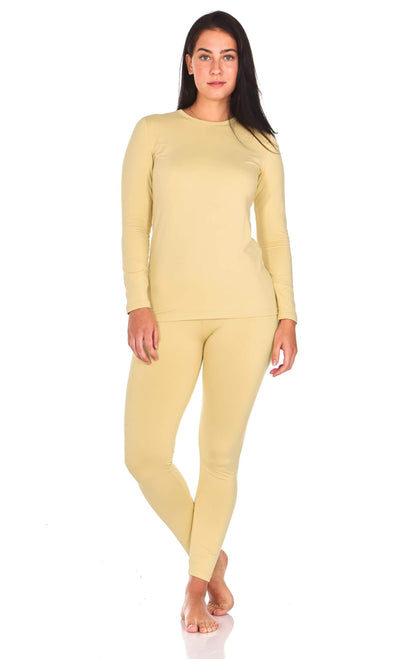 Image of Thermajane Long Johns Thermal Underwear for Women Fleece Lined Base Layer, a Women's Base Layer Set available for $46.39 Buy now and save at Adventure Travel Gear