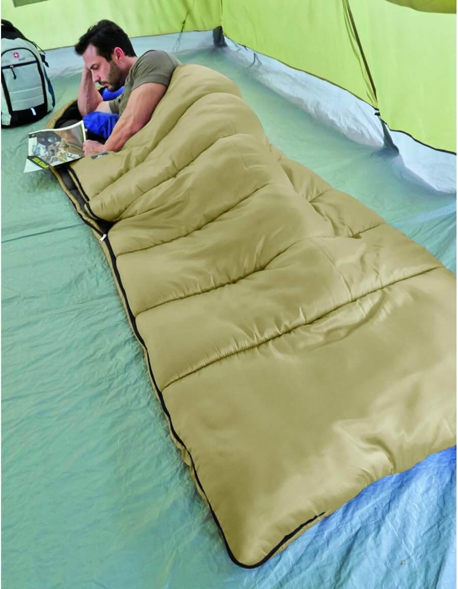 Image of Guide Gear -15 Degree Fleece Lined Sleeping Bag for Adults, a Sleeping Bag available for $131.94 Buy now and save at Adventure Travel Gear