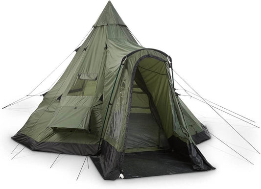 Image of Guide Gear Deluxe Teepee Tent 14' x 14' Camping 6-Person, a Tent available for $246.49 Buy now and save at Adventure Travel Gear