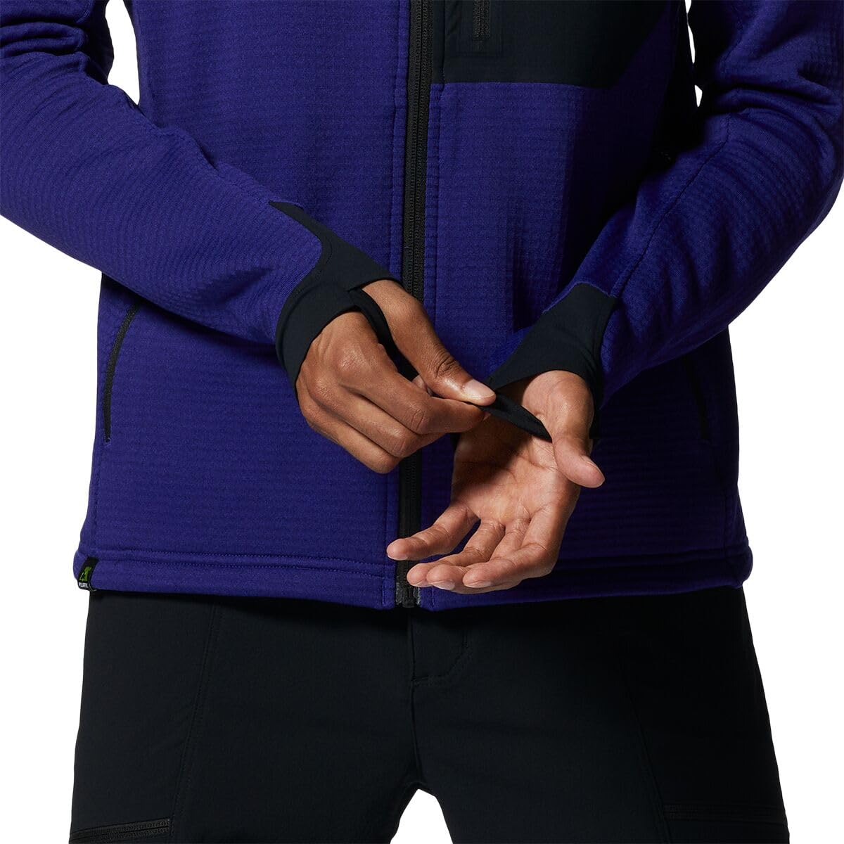 Image of Mountain Hardwear Men's Polartec Power Grid Full Zip Hoody, a Men's Mid Layer available for $232.00 Buy now and save at Adventure Travel Gear