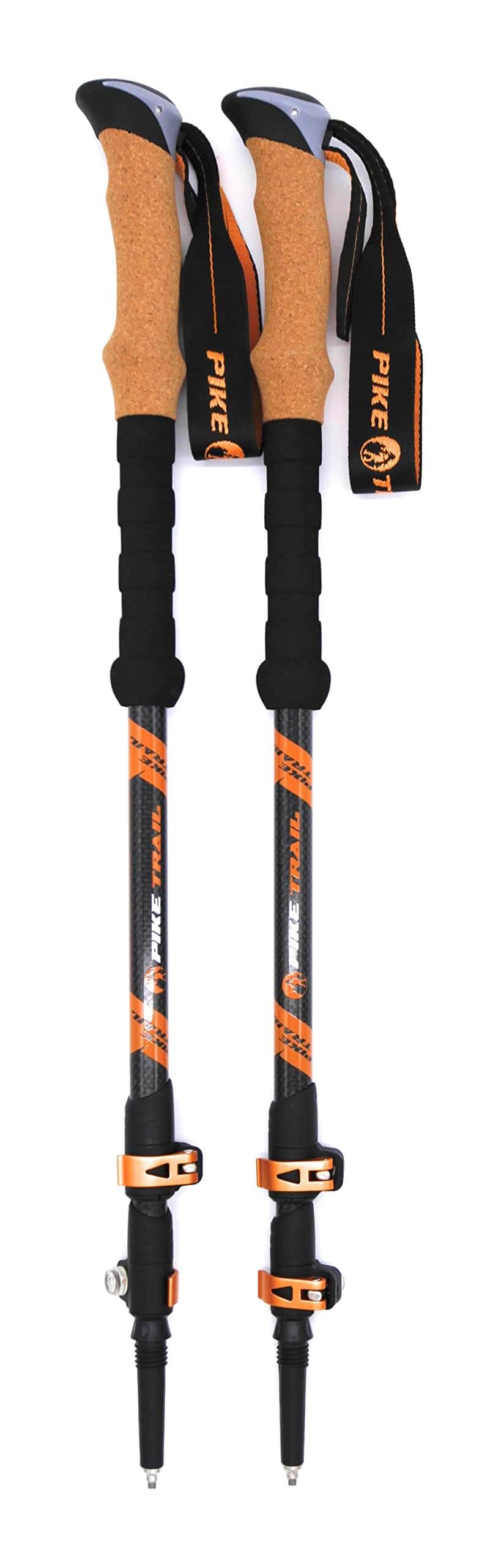 Image of Pike Trail Trekking Poles - Lightweight Carbon Fiber Collapsible Sticks for Walking and Hiking, a Hiking Poles available for $114.61 Buy now and save at Adventure Travel Gear