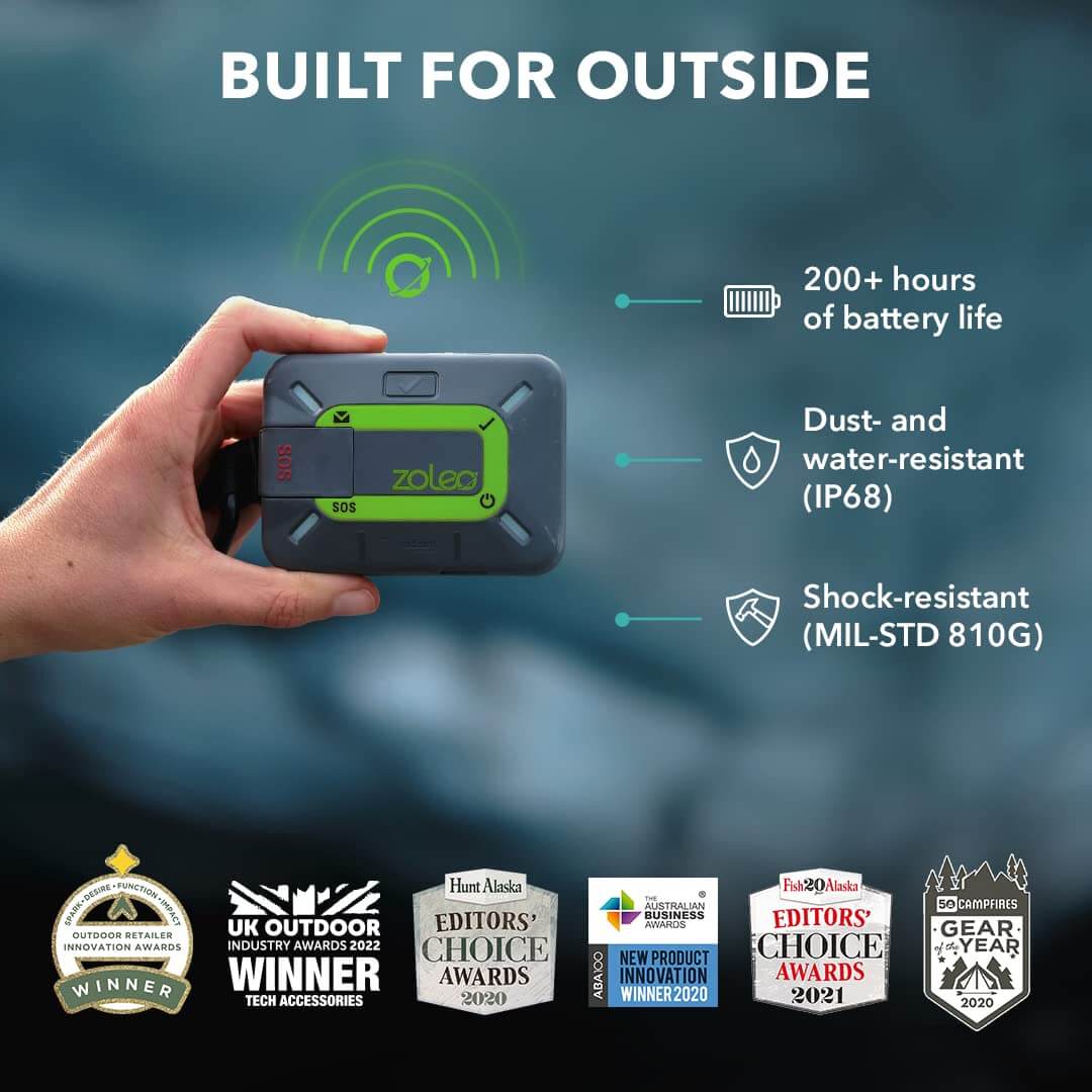 Image of ZOLEO Satellite Communicator – Two-Way Global SMS Text Messenger & Email, Emergency SOS Alerting, Check-in & GPS Location, a Satellite Communicator available for $403.97 Buy now and save at Adventure Travel Gear