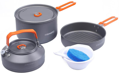 Image of Fire-Maple Feast 4 Piece Camping Cookware Set, a Camping Cookware available for $76.78 Buy now and save at Adventure Travel Gear