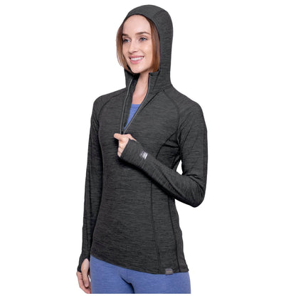 Image of MERIWOOL Women’s Base Layer Hoodie Lightweight Merino Wool Long Sleeve Thermal, a Women's Base Layer Hoodie available for $92.80 Buy now and save at Adventure Travel Gear