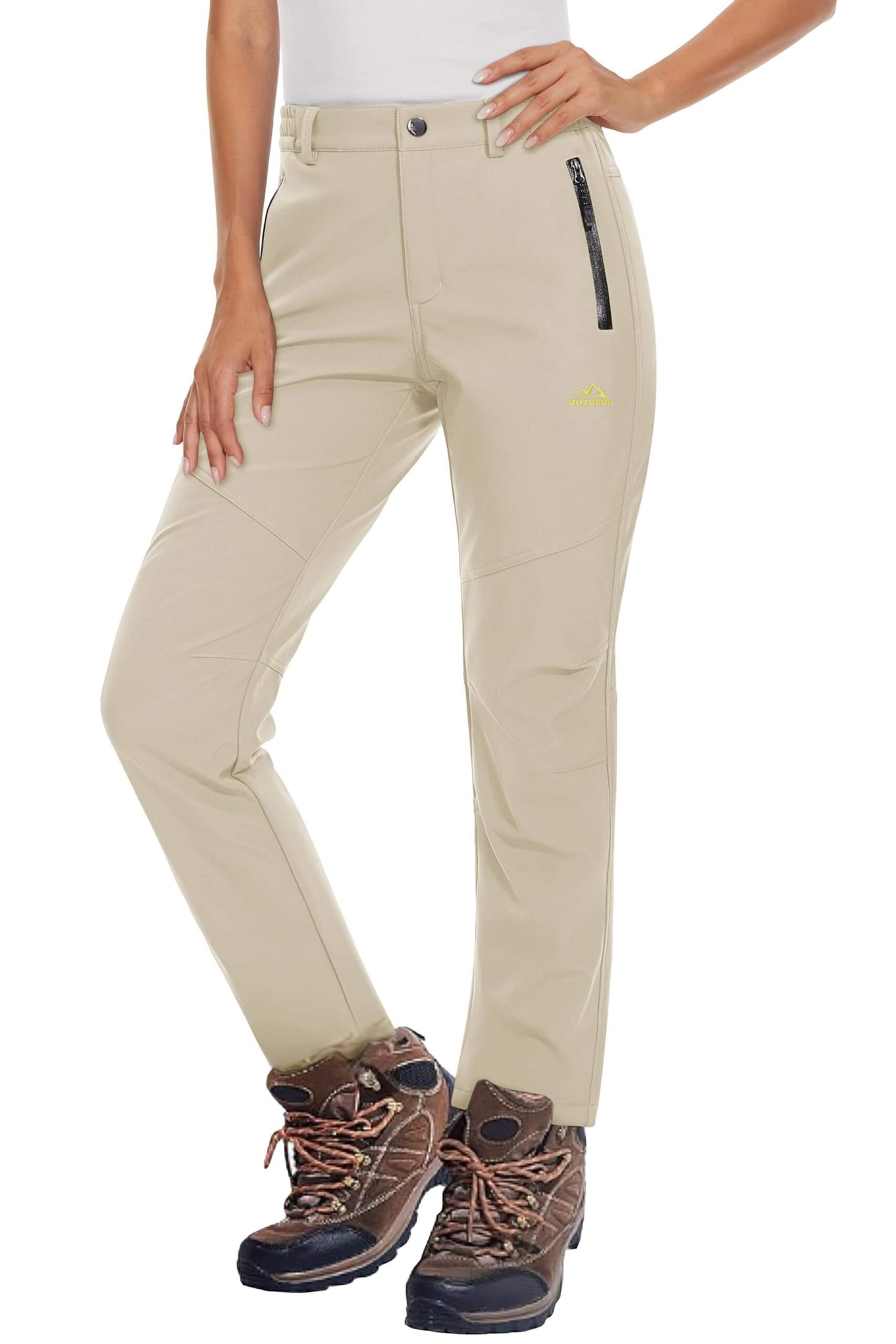 Image of Women's Fleece Lined Waterproof Insulated Softshell Pants, a Pants available for $65.22 Buy now and save at Adventure Travel Gear