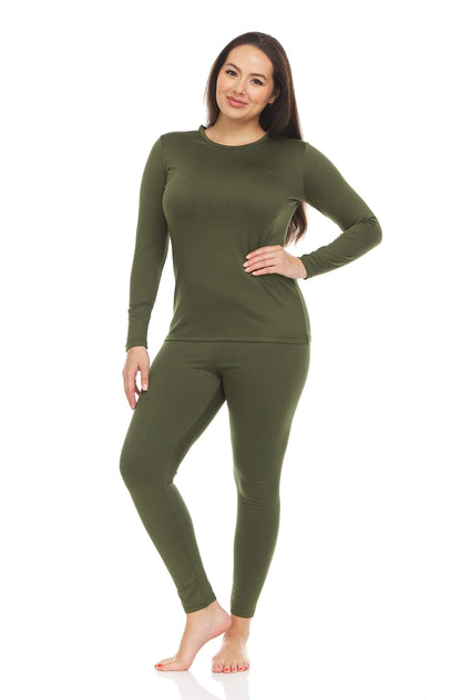 Image of Thermajane Long Johns Thermal Underwear for Women Fleece Lined Base Layer, a Women's Base Layer Set available for $35.66 Buy now and save at Adventure Travel Gear