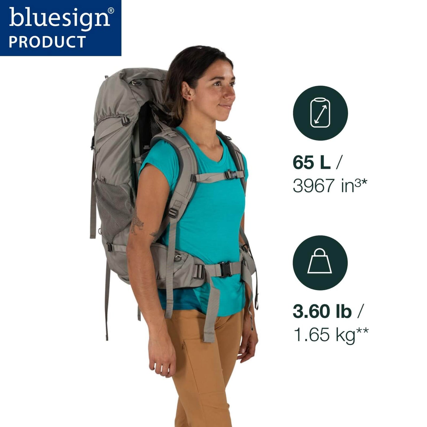 Image of Osprey Renn 65L Women's Backpacking Backpack, a backpack available for $385.70 Buy now and save at Adventure Travel Gear