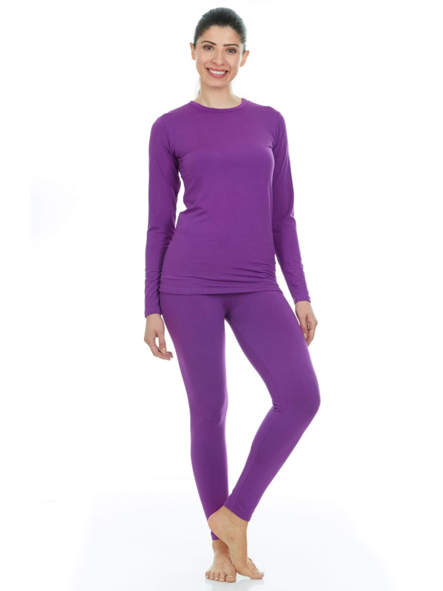 Image of Thermajane Long Johns Thermal Underwear for Women Fleece Lined Base Layer, a Women's Base Layer Set available for $46.39 Buy now and save at Adventure Travel Gear