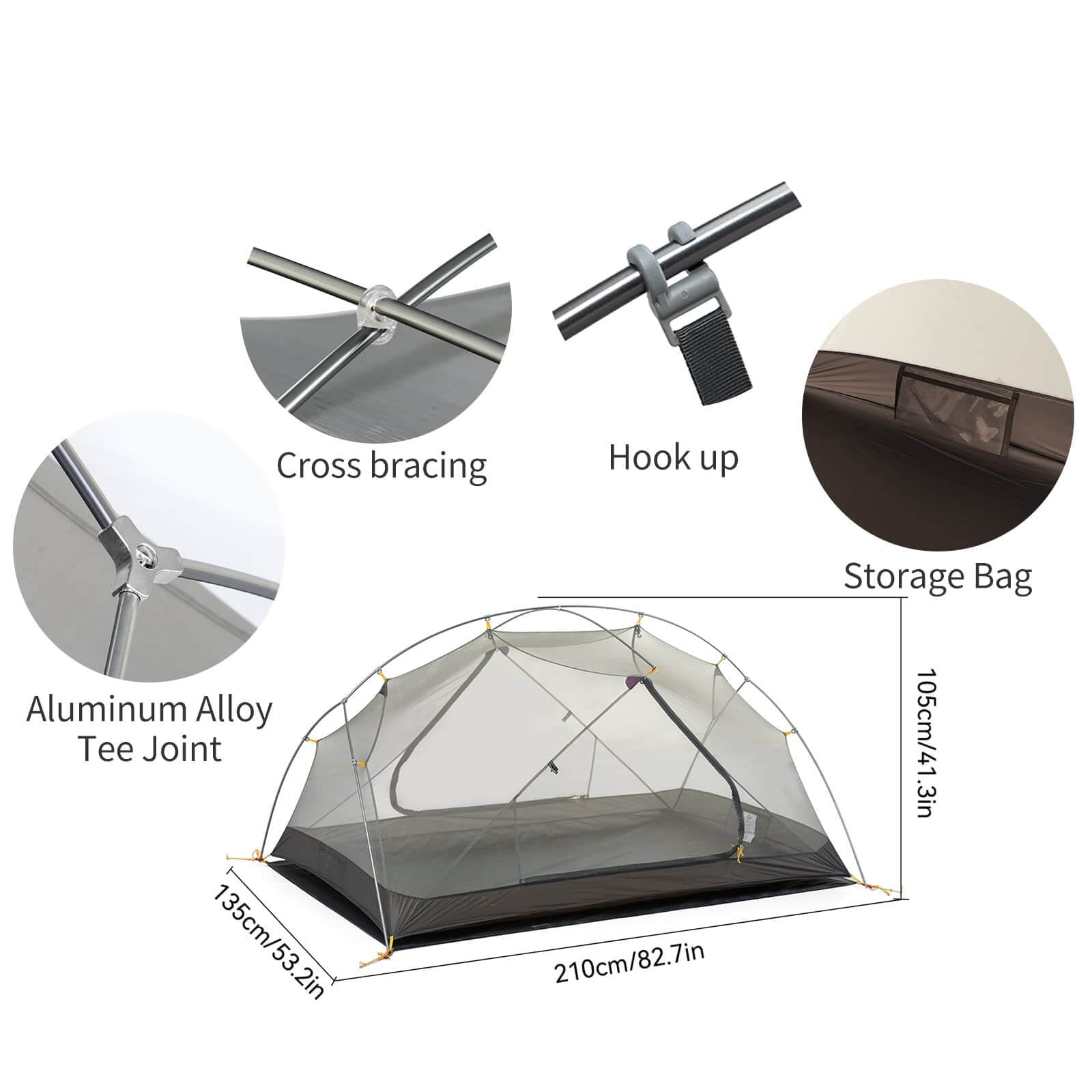 Image of Naturehike Mongar 2 Person Backpacking Tent 3 Season Camping, a Tent available for $245.05 Buy now and save at Adventure Travel Gear