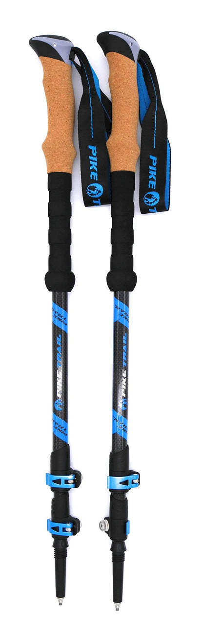 Image of Pike Trail Trekking Poles - Lightweight Carbon Fiber Collapsible Sticks for Walking and Hiking, a Hiking Poles available for $114.61 Buy now and save at Adventure Travel Gear