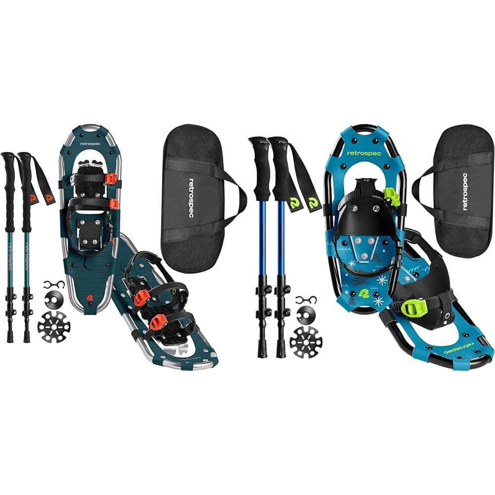 Image of Retrospec Drifter 21/25/30 Inch Snowshoes & Trekking Poles Bundle, a Snowshoes available for $239.22 Buy now and save at Adventure Travel Gear