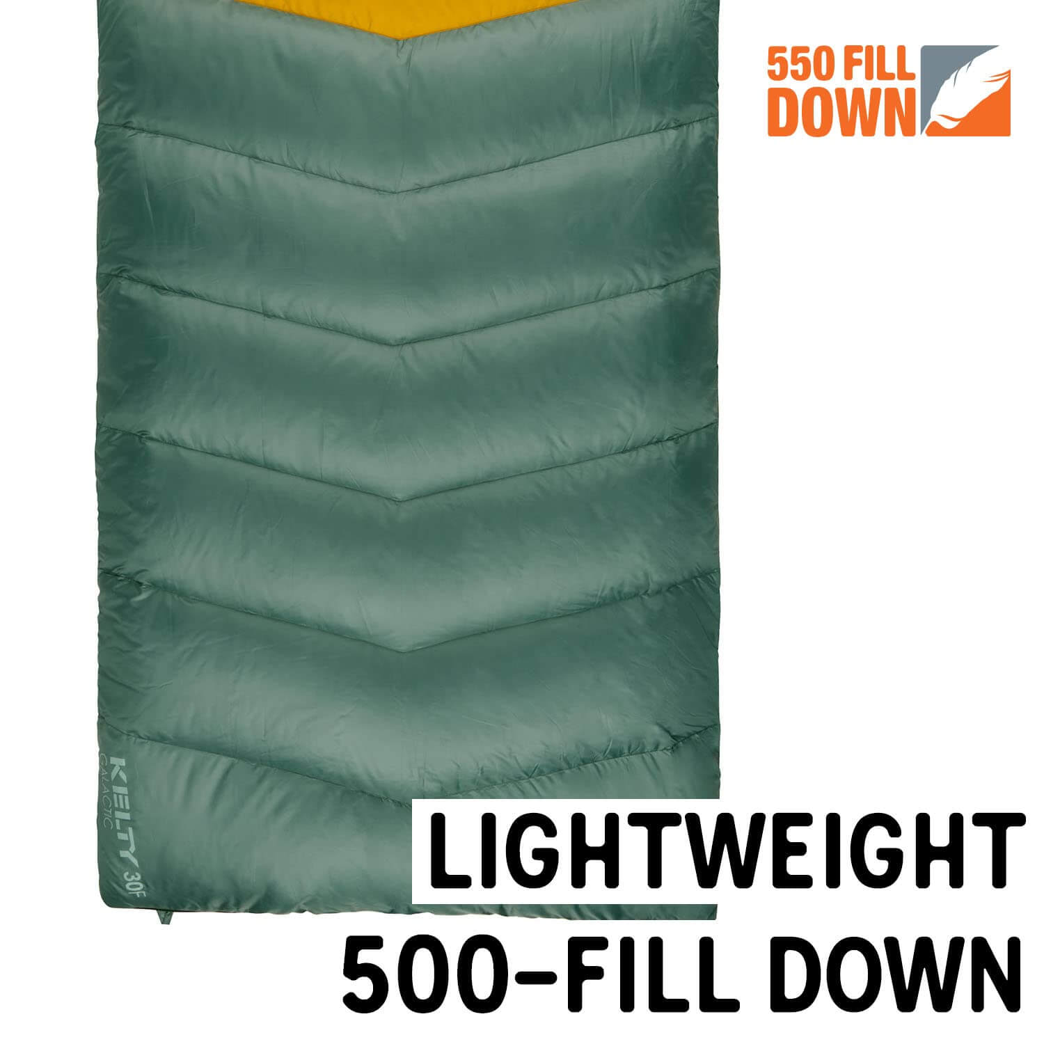 Image of Kelty Galactic Down 30 Degree Sleeping Bag, 550 Fill Power, a Sleeping Bag available for $188.43 Buy now and save at Adventure Travel Gear