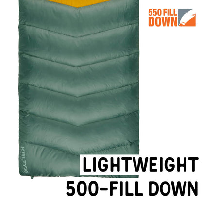 Image of Kelty Galactic Down 30 Degree Sleeping Bag, 550 Fill Power, a Sleeping Bag available for $188.43 Buy now and save at Adventure Travel Gear