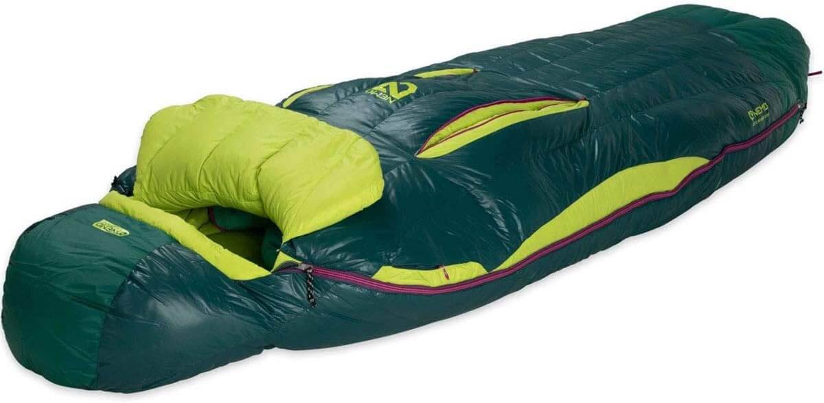 Image of NEMO Disco Sleeping Bag | Plush Down Backpacking Sleeping Bag, a Sleeping Bag available for $485.53 Buy now and save at Adventure Travel Gear