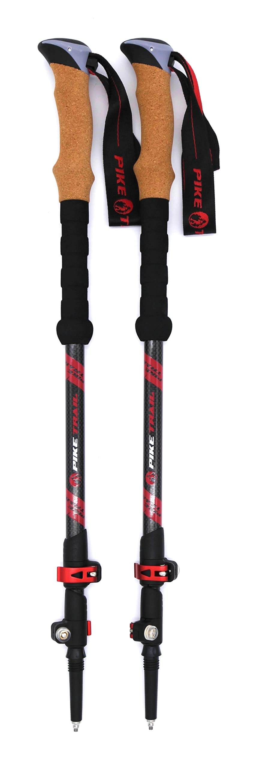 Image of Pike Trail Trekking Poles - Lightweight Carbon Fiber Collapsible Sticks for Walking and Hiking, a Hiking Poles available for $114.61 Buy now and save at Adventure Travel Gear