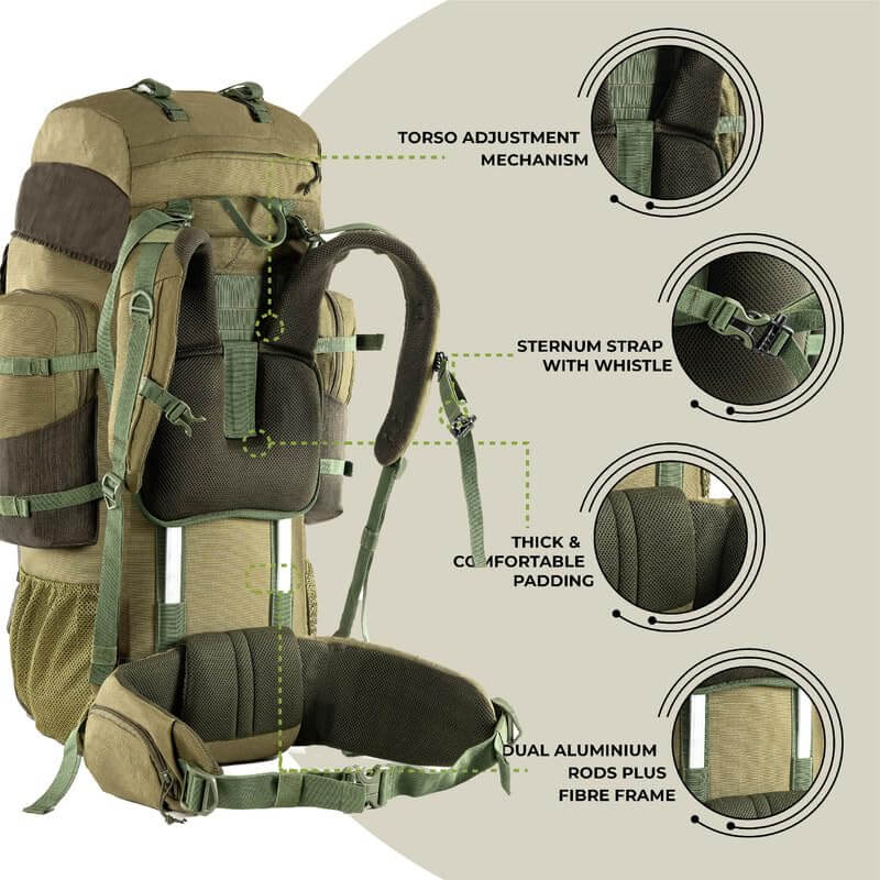 Image of Tripole Walker Pro Rucksack for Trekking and Hiking, a backpack available for $94.25 Buy now and save at Adventure Travel Gear