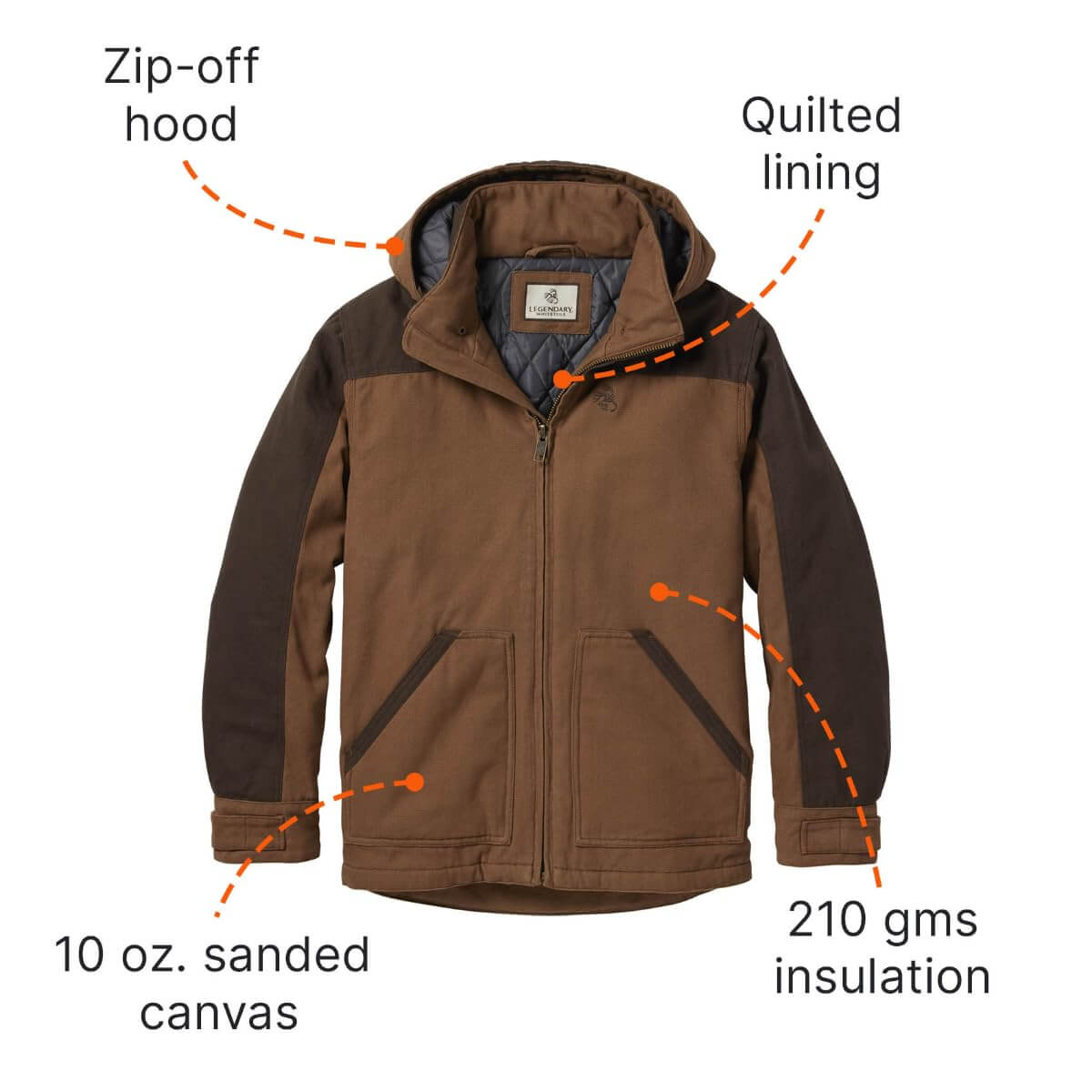 Image of Legendary Whitetails Canvas Cross Trail Jacket, Winter Work Coat, a Jacket available for $159.49 Buy now and save at Adventure Travel Gear