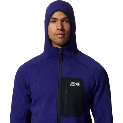 Image of Mountain Hardwear Men's Polartec Power Grid Full Zip Hoody, a Men's Mid Layer available for $232.00 Buy now and save at Adventure Travel Gear