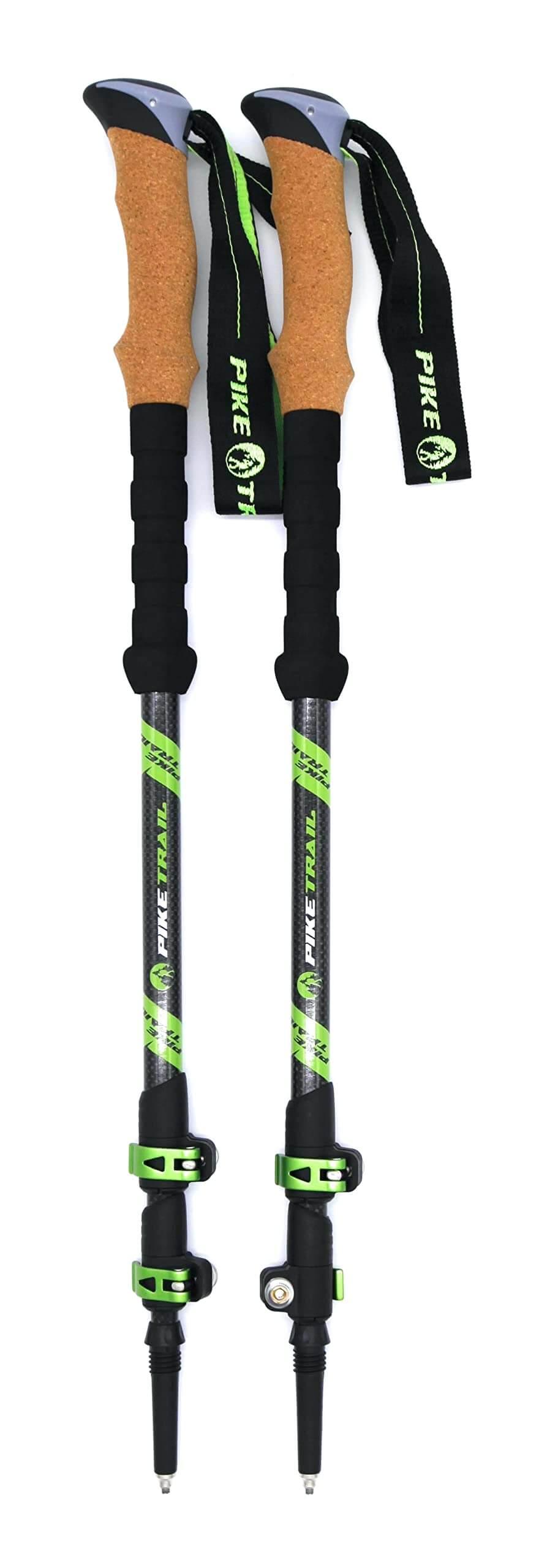 Image of Pike Trail Trekking Poles - Lightweight Carbon Fiber Collapsible Sticks for Walking and Hiking, a Hiking Poles available for $114.61 Buy now and save at Adventure Travel Gear