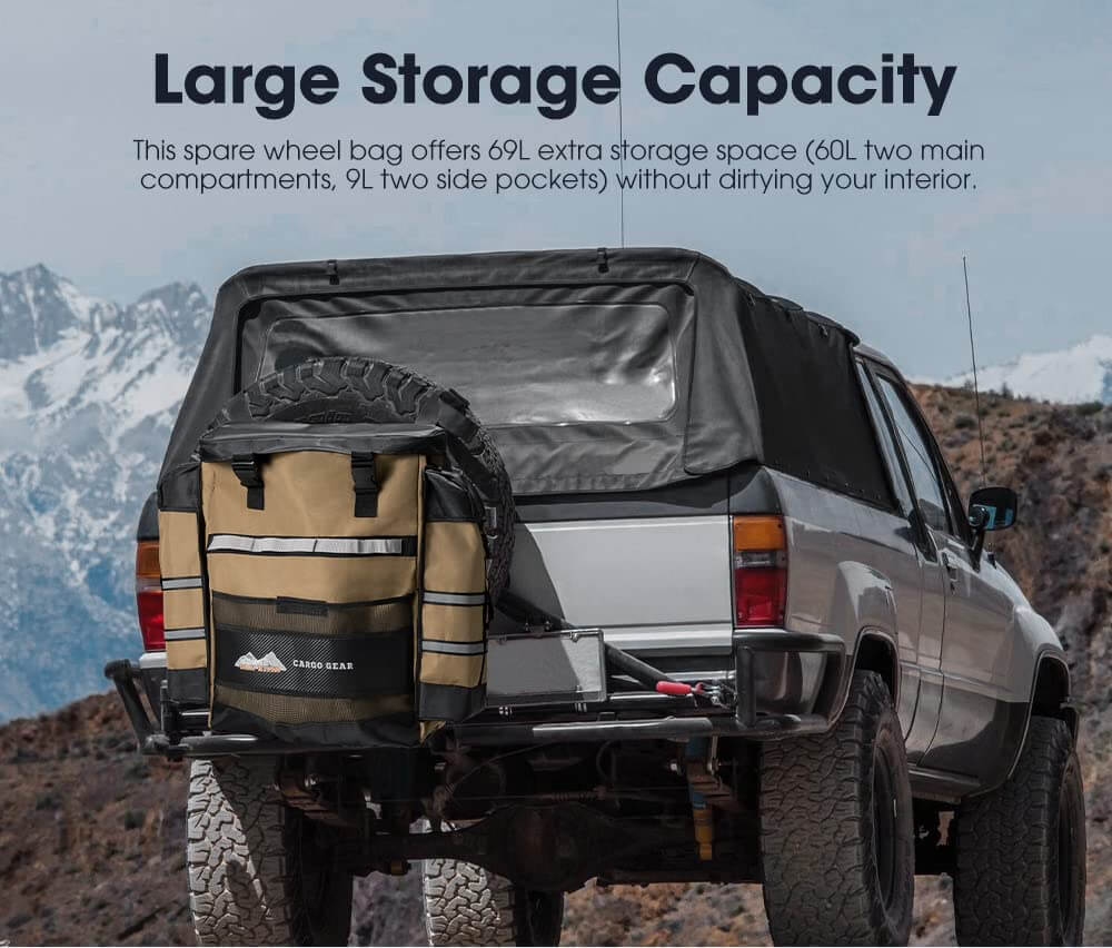 Image of 4PCS Adventure/Offroad Bags Set- 3 Waterproof Duffel Bags (50L/70L/110L) and 1 Spare Tire Trash Bag, a Duffel Bag available for $169.19 Buy now and save at Adventure Travel Gear