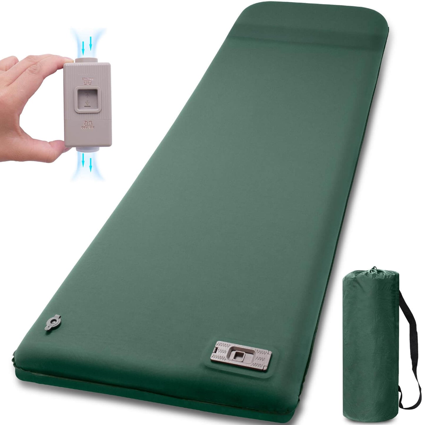 Image of Self Inflating Sleeping Pad with Electric Pump, 3.14" Ultra-Thick, a Sleeping Pad available for $115.99 Buy now and save at Adventure Travel Gear