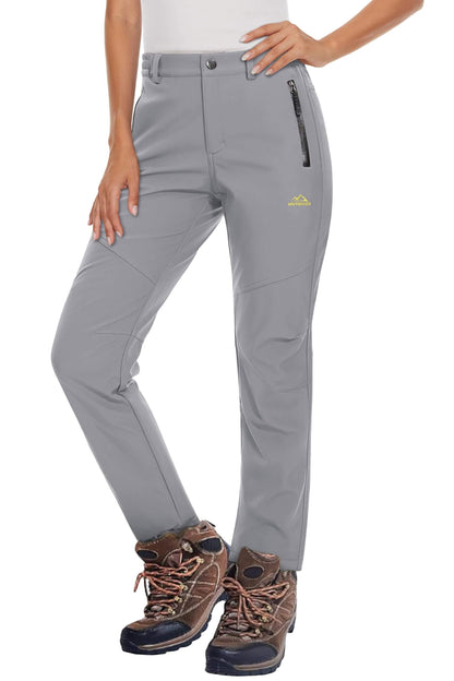 Image of Women's Fleece Lined Waterproof Insulated Softshell Pants, a Pants available for $65.22 Buy now and save at Adventure Travel Gear