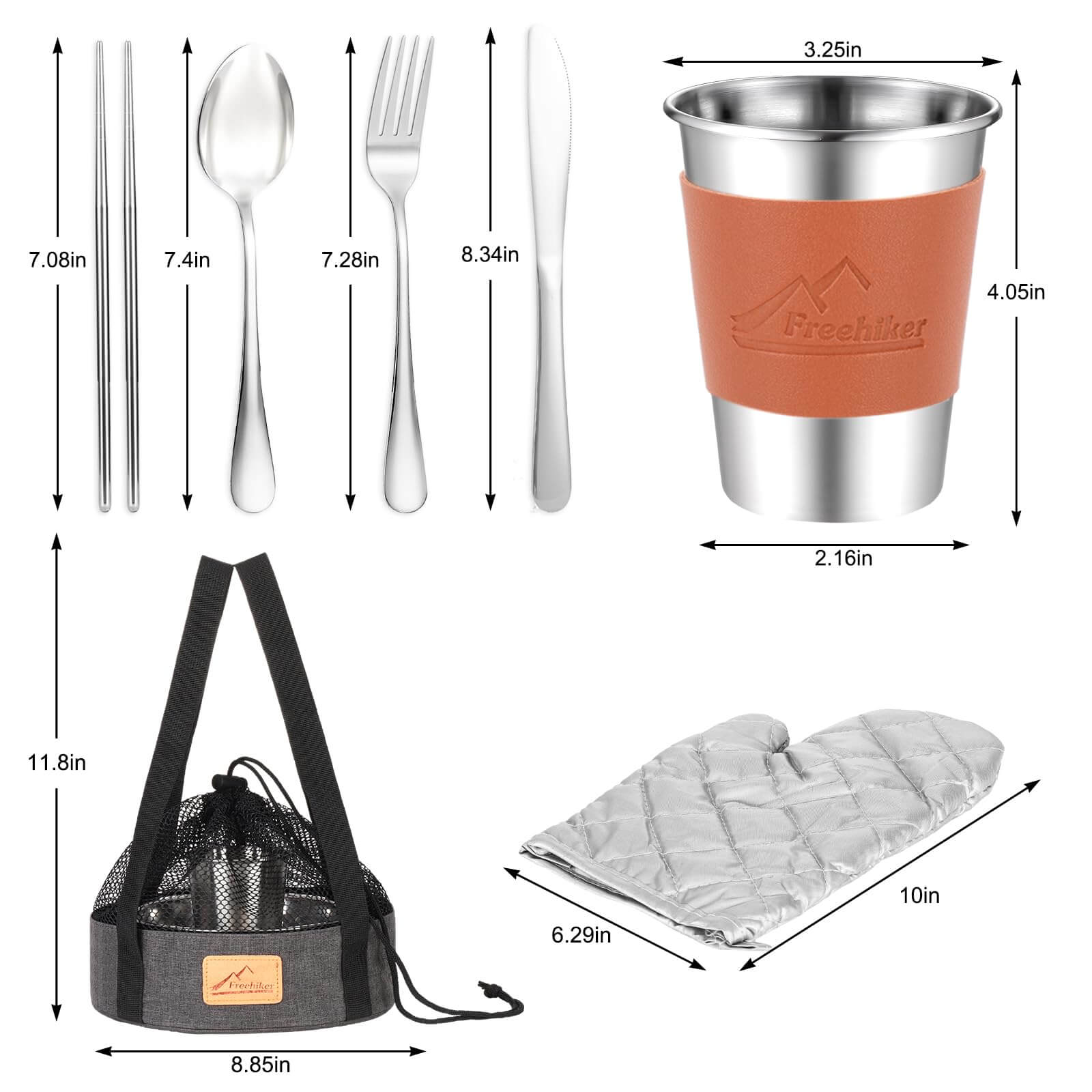 Image of Freehiker Camping Mess Kit - 1 to 2 persons Dinnerware Set, a Camping Mess Kit available for $33.34 Buy now and save at Adventure Travel Gear