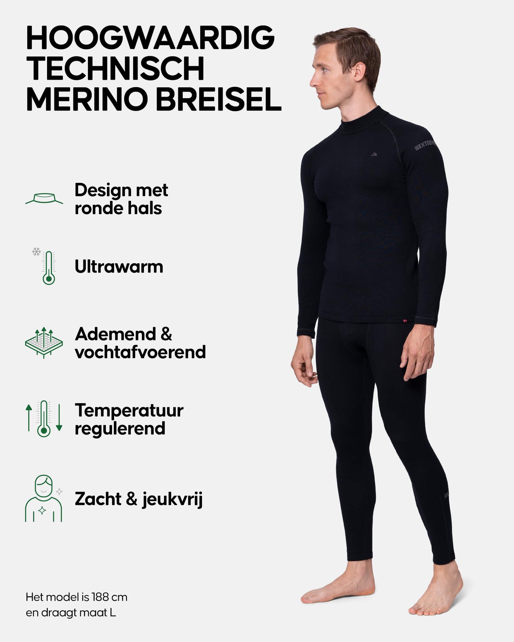 Image of DANISH ENDURANCE Men's Merino Thermal Underwear Set for Extreme Cold, a Men's Base Layer Set available for $202.93 Buy now and save at Adventure Travel Gear