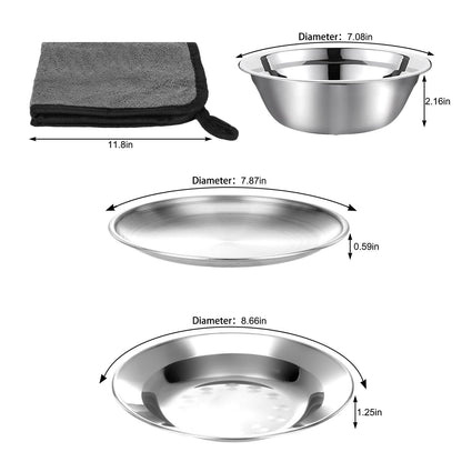 Image of Freehiker Camping Mess Kit - 1 to 2 persons Dinnerware Set, a Camping Mess Kit available for $33.34 Buy now and save at Adventure Travel Gear