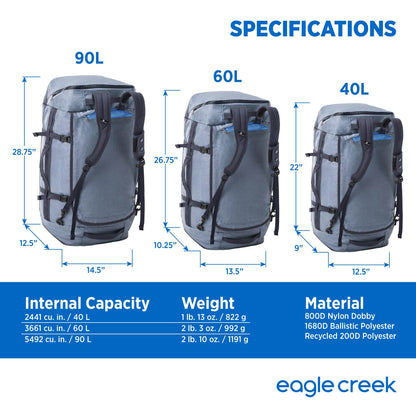 Image of Eagle Creek Cargo Hauler Folding Duffle Bag for Travel, a Duffel Bag available for $215.98 Buy now and save at Adventure Travel Gear