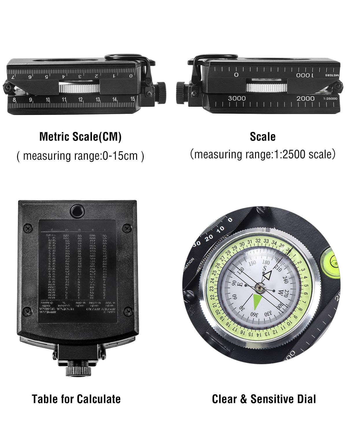 Image of Eyeskey Multifunctional Military Sighting Navigation Compass with Inclinometer, a Magnetic Navigational Compasses available for $40.59 Buy now and save at Adventure Travel Gear