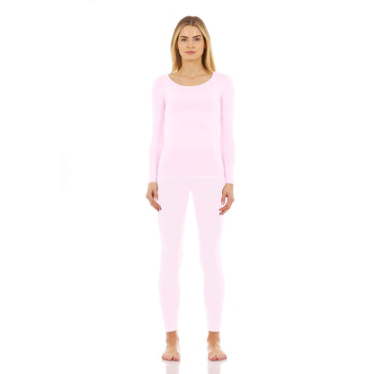 Image of Thermajane Long Johns Thermal Underwear for Women Fleece Lined Base Layer, a Women's Base Layer Set available for $43.49 Buy now and save at Adventure Travel Gear