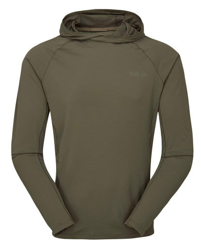 Image of Rab Men's Sonic Hoody - Lightweight Breathable Baselayer Shirt for Hiking & Trail Running, a Men's Baselayer Shirt available for $101.50 Buy now and save at Adventure Travel Gear