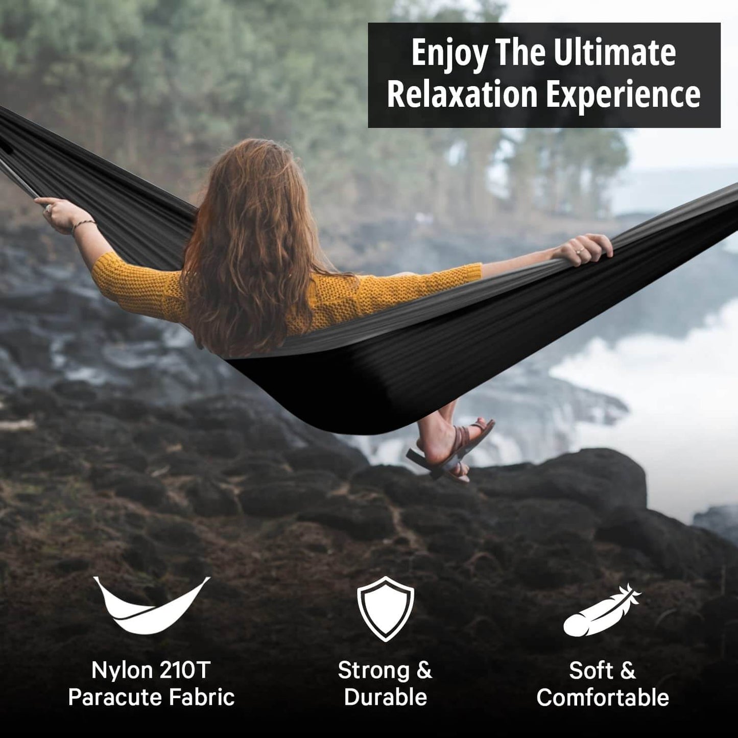 Image of Vigel Camping Hammock - XL Double Hammock 500 Lb Capacity, a Hammock available for $18.46 Buy now and save at Adventure Travel Gear