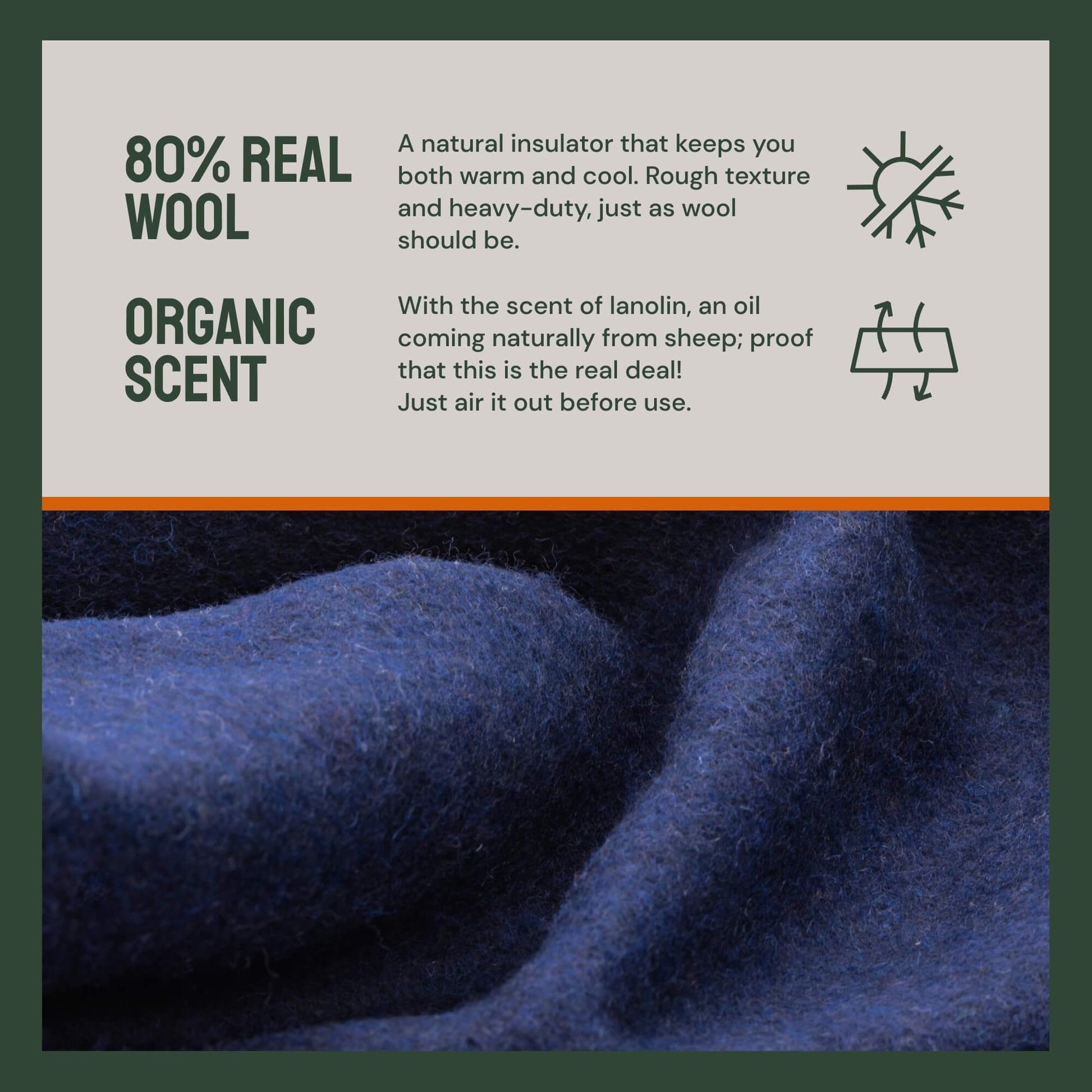 Image of Woolly Mammoth Merino Wool Blanket - Large 66" x 90", Camp Blanket, a Camping Blanket available for $101.49 Buy now and save at Adventure Travel Gear