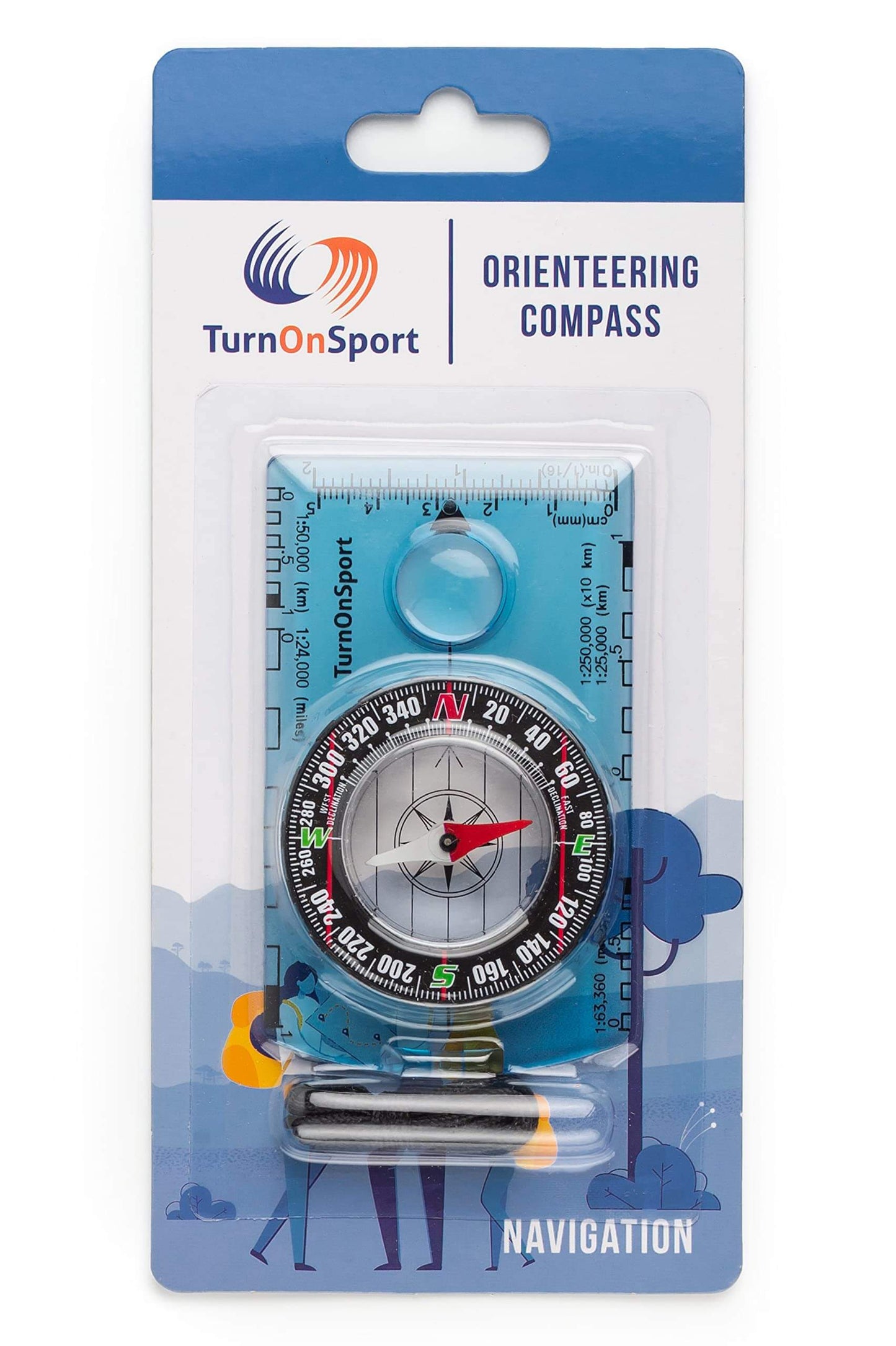 Image of Orienteering Compass Hiking Backpacking Compass, a Magnetic Navigational Compasses available for $14.47 Buy now and save at Adventure Travel Gear