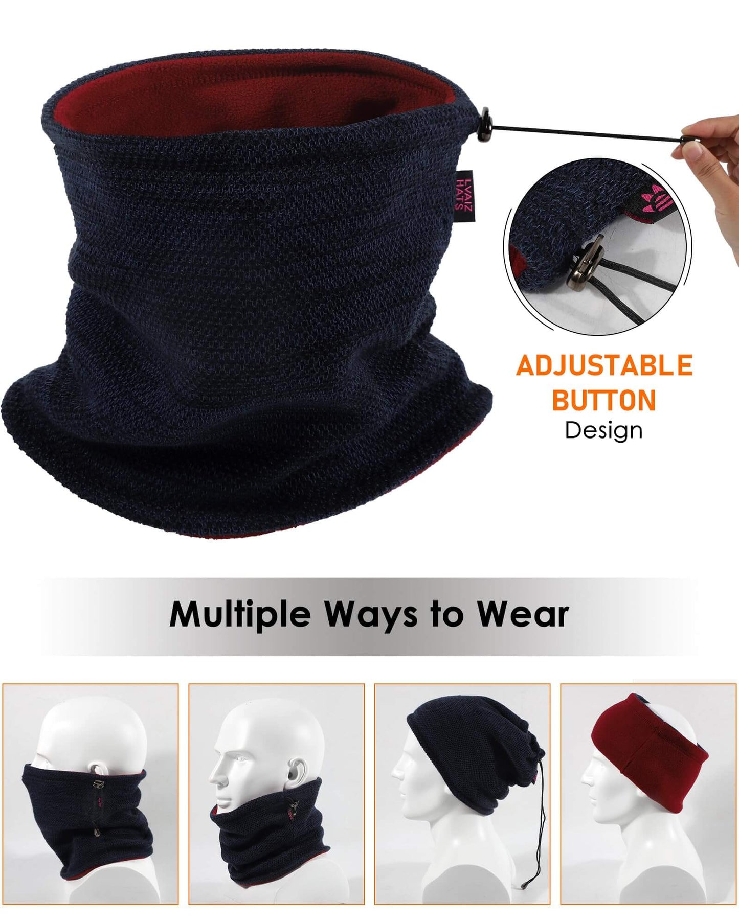 Image of Winter Beanie Skull Cap Neck Warmer Gaiter Set, a Beanie available for $27.54 Buy now and save at Adventure Travel Gear