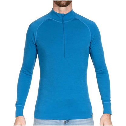 Image of MERIWOOL Mens Base Layer 100% Merino Wool Midweight 250g Half Zip Sweater for Men, a Men's Base Layer Sweater available for $94.25 Buy now and save at Adventure Travel Gear